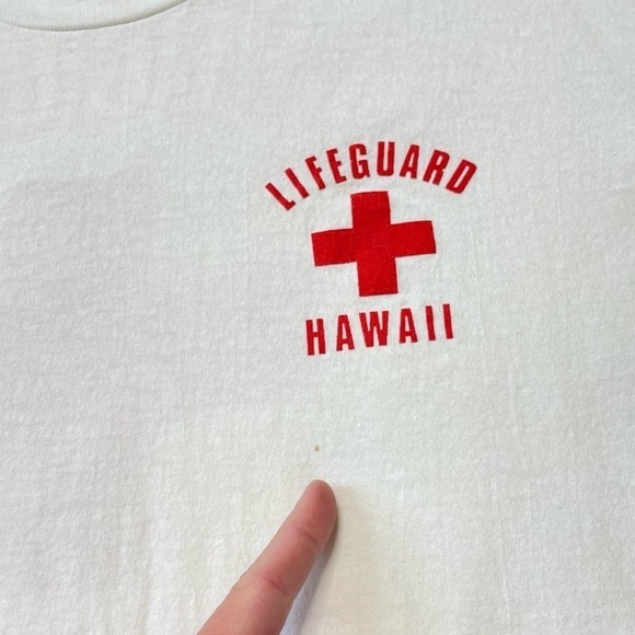 Vintage Stedman Super Hi-Cru Lifeguard Hawaii T Shirt - Picture 6 of 8